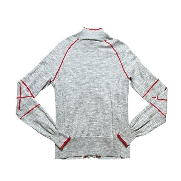 ATHLETA Wool Zip Up Sweater Size Medium - Picture 2 of 6